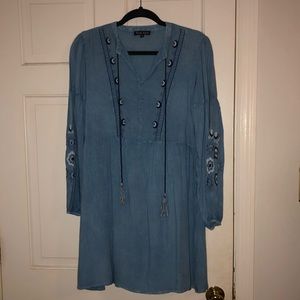 Flowy Chambray Dress